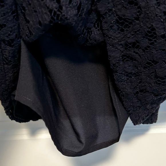 Ann Taylor Navy Blue Lace Dress Size 6 - Picture 7 of 9